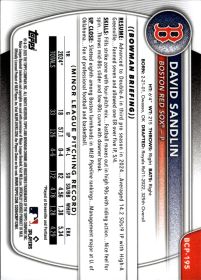 David Sandlin - Topps Bowman Chrome Prospects 2025, Nr. BCP-195