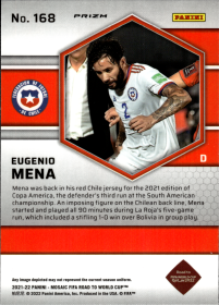 Eugenio Mena - Panini Mosaic FIFA Road to World Cup Base Set 2021-22, Nr. 168 – Rookie Card, Mosaic