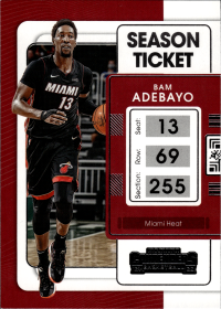 Bam Adebayo - Panini Contenders Season Ticket 2021-22, Nr. 43