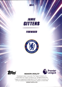 Jamie Gittens - Topps Flagship Premier League Nitro Boost 2026-27, Nr. NB 8 – Insert