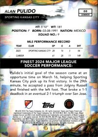 Alan Pulido - Topps Finest MLS Base Set 2024, Nr. 88