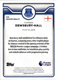 Kiernan Dewsbury-Hall - Topps Flagship Premier League Base Set 2026-27, Nr. 126