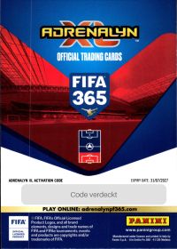 Davinson Sánchez - Panini Adrenalyn XL FIFA 365 Fan Favourites 2026-27, Nr. 368 – Blue, Insert