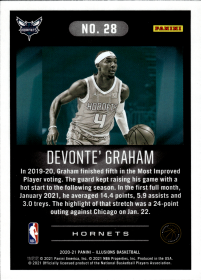 Devonte' Graham - Panini Illusions Base Set 2020-21, Nr. 28
