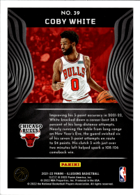 Coby White - Panini Illusions Base Set 2021-22, Nr. 39