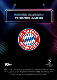 Serge Gnabry - Topps UEFA Club Competitions Showtime 2023-24