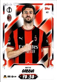 Matteo Gabbia - Topps Match Attax UEFA Club Competitions Base Set 2026-27, Nr. 427