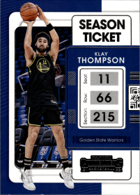 Klay Thompson - Panini Contenders Season Ticket 2021-22, Nr. 20