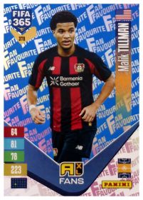 Malik Tillman - Panini Adrenalyn XL FIFA 365 Fan Favourites 2026-27, Nr. 379 – Blue, Insert