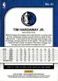 Tim Hardaway Jr. - Panini Hoops Premium Stock Base Set 2019-20, Nr. 41