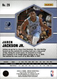 Jaren Jackson Jr. - Panini Mosaic Base Set 2020-21, Nr. 29