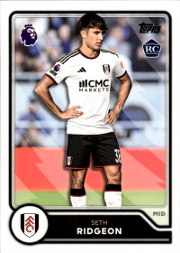 Seth Ridgeon - Topps Flagship Premier League Base Set 2026-27, Nr. 141 – Rookie Card