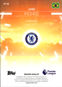 João Pedro - Topps Flagship Premier League Flying the Flag 2026-27, Nr. FF 10 – Insert