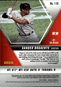Xander Bogaerts - Panini Mosaic Base Set 2021, Nr. 110