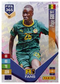 Pape Gueye - Panini Adrenalyn XL FIFA 365 Fan Favourites 2026-27, Nr. 407 – Insert