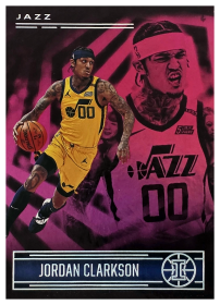 Jordan Clarkson - Panini Illusions Base Set 2020-21, Nr. 16 – Trophy Collection Pink