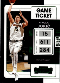 Nikola Jokić - Panini Contenders Game Ticket 2021-22, Nr. 68