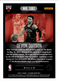 Devon Dotson - Panini Illusions Base Set 2020-21, Nr. 181 – Rookie Card