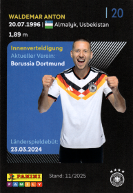 Waldemar Anton - Panini FIFA World Cup DFB-Sammelkarten 2026, Nr. 20