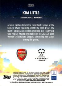 Kim Little - Topps Chrome UEFA Women's Champions League Dreamballer 2024-25, Nr. DB-8 – Insert