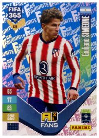 Giuliano Simeone - Panini Adrenalyn XL FIFA 365 Fan Favourites 2026-27, Nr. 425 – Blue, Insert