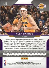 Alex Caruso - Panini Prizm Base Set 2020-21, Nr. 10