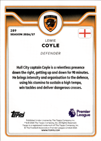 Lewie Coyle - Topps Flagship Premier League Base Set 2026-27, Nr. 289