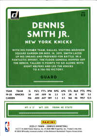 Dennis Smith Jr - Panini Donruss Base Set 2020-21, Nr. 99