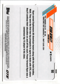 Ryan Bewley - Topps Chrome OTE Base Set 2022, Nr. 90 – Rookie Card