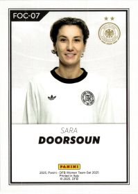 Sara Doorsoun - Panini DFB-Frauen Team-Set FOC 2025, Nr. FOC-07 – Insert