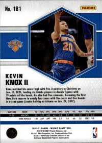 Kevin Knox II - Panini Mosaic Base Set 2020-21, Nr. 181