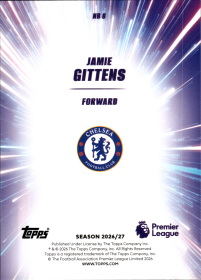 Jamie Gittens - Topps Flagship Premier League Nitro Boost 2026-27, Nr. NB 8 – Insert
