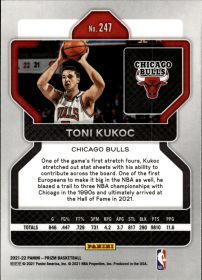 Toni Kukoc - Panini Prizm Base Set 2021-22, Nr. 247