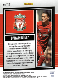 Darwin Núñez - Panini Score FIFA Base Set 2022-23, Nr. 112