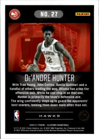 De'Andre Hunter - Panini Illusions Base Set 2020-21, Nr. 27