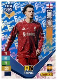 Curtis Jones - Panini Adrenalyn XL FIFA 365 Fan Favourites 2026-27, Nr. 374 – Blue, Insert
