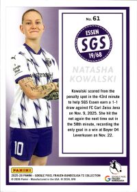 Natasha Kowalski - Panini Frauen-Bundesliga TC Collection Base Set 2025-26, Nr. 61
