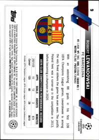 Robert Lewandowski - Topps Chrome UEFA Club Competitions Base Set 2022-23, Nr. 9