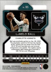LaMelo Ball - Panini Prizm Base Set 2021-22, Nr. 185