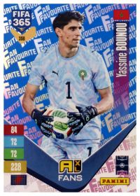 Yassine Bounou - Panini Adrenalyn XL FIFA 365 Fan Favourites 2026-27, Nr. 358 – Blue, Insert