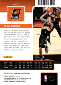 Devin Booker - Panini Contenders Season Ticket 2021-22, Nr. 9