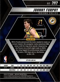 Johnny Furphy - Panini Mosaic Base Set 2024-25, Nr. 202 – Rookie Card, Green