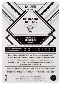 Matas Buzelis - Panini Hoops Tribute 2024-25, Nr. 295 – Rookie Card