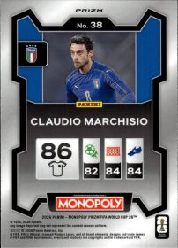 Claudio Marchisio - Panini Prizm Monopoly FIFA World Cup Base Set 2026, Nr. 38 – Blue Wave
