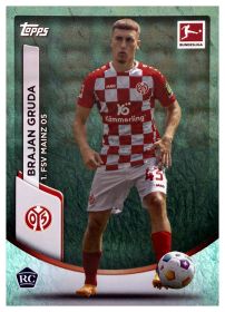 Brajan Gruda - Topps Chrome Bundesliga Base Set 2023-24, Nr. 74 – Rookie Card