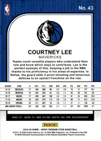 Courtney Lee - Panini Hoops Premium Stock Base Set 2019-20, Nr. 43