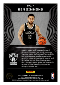 Ben Simmons - Panini Illusions Base Set 2021-22, Nr. 7