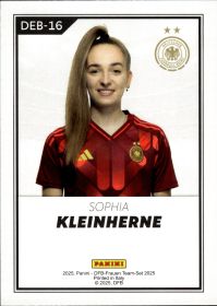 Sophia Kleinherne - Panini DFB-Frauen Team-Set National Debut 2025, Nr. DEB-16 – Insert