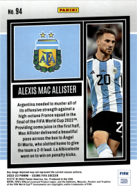 Alexis Mac Allister - Panini Score FIFA Base Set 2022-23, Nr. 94