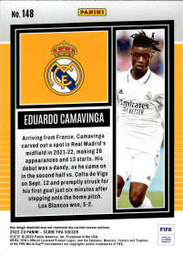 Eduardo Camavinga - Panini Score FIFA Base Set 2022-23, Nr. 148
